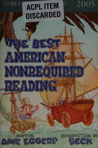 Cover of The Best American Nonrequired Reading 2005