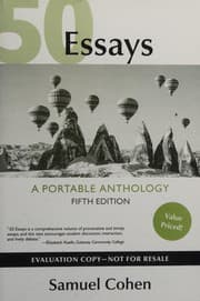 Cover of 50 Essays -- Fifth Edition