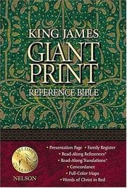 Cover of King James Giant Print Reference Bible