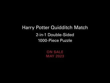 Cover of Harry Potter Quidditch Match 2-In-1 Double-Sided 1000-Piece Puzzle