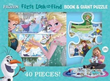 Cover of New First Look and Find and Puzzle Box Frozen