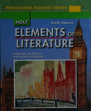 Cover of Holt Elements of Literature: Sixth Course