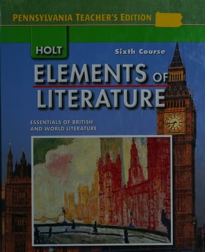 Cover of Holt Elements of Literature: Sixth Course