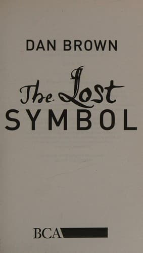 Cover of The Lost Symbol