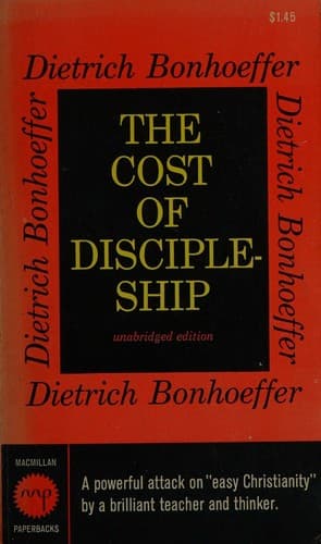 Cover of The Cost of Discipleship, Macmillan Paperbacks