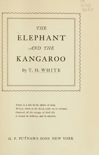Cover of The Elephant and the Kangaroo