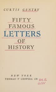 Cover of Fifty famous letters of history