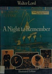 Cover of A Night to Remember by Lord, Walter [MassMarket(1997/6/2)]