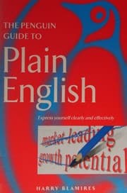 Cover of The Penguin Guide to Plain English (Penguin Reference Books) by Blamires, Harry [26 October 2000]