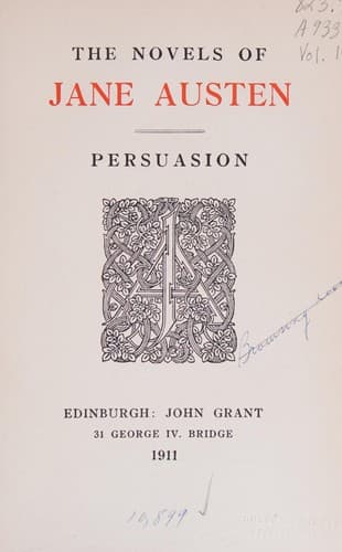 Cover of Persuasion