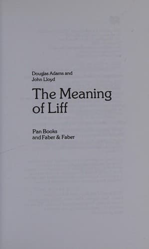 Cover of The Meaning of Liff