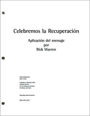 Cover of Celebremos la Recuperacion