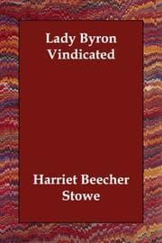 Cover of Lady Byron Vindicated