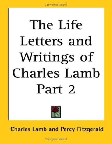 Cover of The Life Letters And Writings Of Charles Lamb