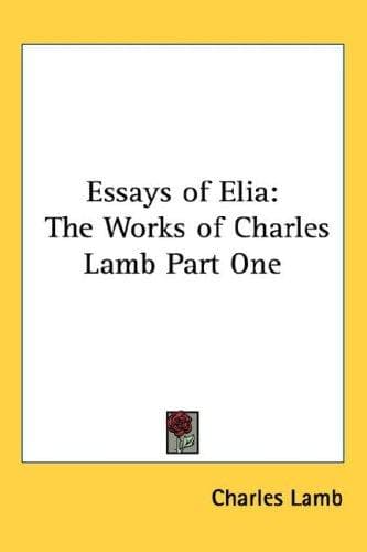 Cover of The essays of Elia, first series