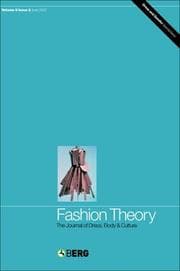Cover of Fashion Theory: Volume 9, Issue 2