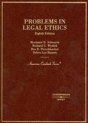 Cover of Problems in legal ethics