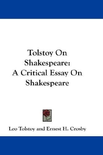 Cover of Tolstoy on Shakespeare