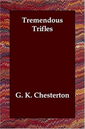 Cover of Tremendous Trifles