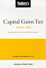 Cover of Tolley's capital gains tax