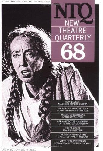 Cover of New Theatre Quarterly 68
