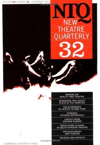 Cover of New Theatre Quarterly 32