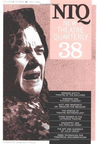 Cover of New Theatre Quarterly 38
