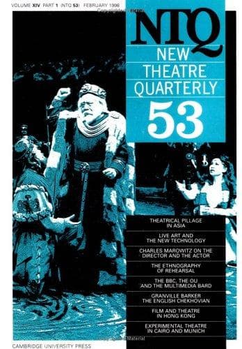 Cover of New Theatre Quarterly 53