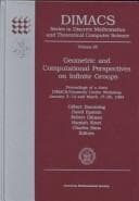 Cover of Geometric and computational perspectives on infinite groups