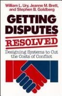 Cover of Getting disputes resolved