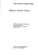 Cover of Modern German Poetry