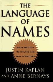 Cover of The language of names