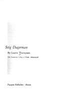 Cover of Stig Dagerman