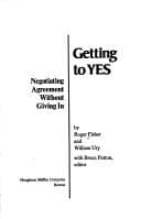 Cover of Getting to yes