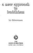 Cover of A new approach to Buddhism