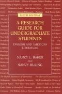 Cover of A research guide for undergraduate students