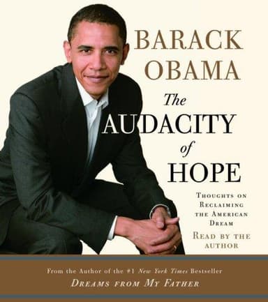 Cover of Audacity of Hope