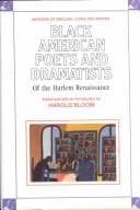 Cover of Black American Poets and Dramatists of the Harlem Renaissance (Writers of English)