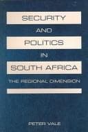 Cover of Security and Politics in South Africa