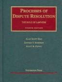 Cover of Rau, Sherman, and Peppet's Processes of Dispute Resolution