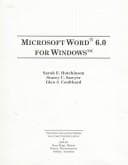 Cover of Microsoft Word 6.0 for Windows