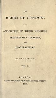 Cover of The clubs of London