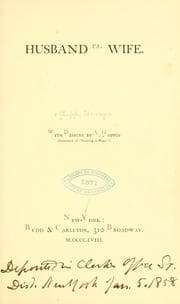 Cover of Husband vs. wife