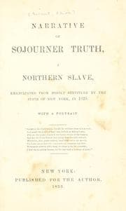 Cover of Narrative of Sojourner Truth, a northern slave