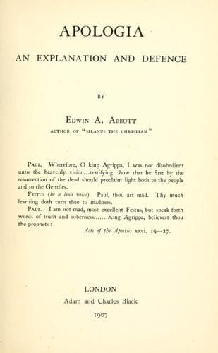 Cover of Apologia