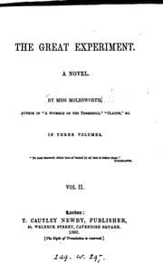 Cover of The great experiment: A Novel