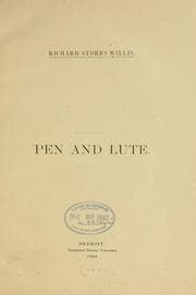Cover of Pen and lute