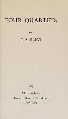 Cover of Four quartets