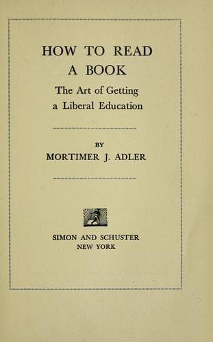 Cover of How to Read a Book