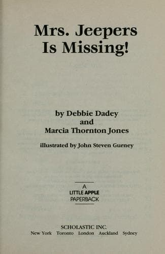 Cover of Mrs. Jeepers Is Missing